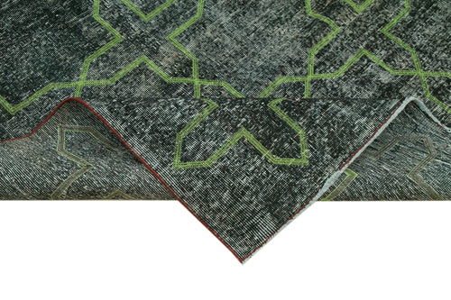 Geometric Carpet Gri Geometrik Pamuk Yün El Dokuma Halısı 142x372 Agacan