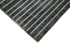 Geometric Carpet Gri Geometrik Pamuk Yün El Dokuma Halısı 141x384 Agacan