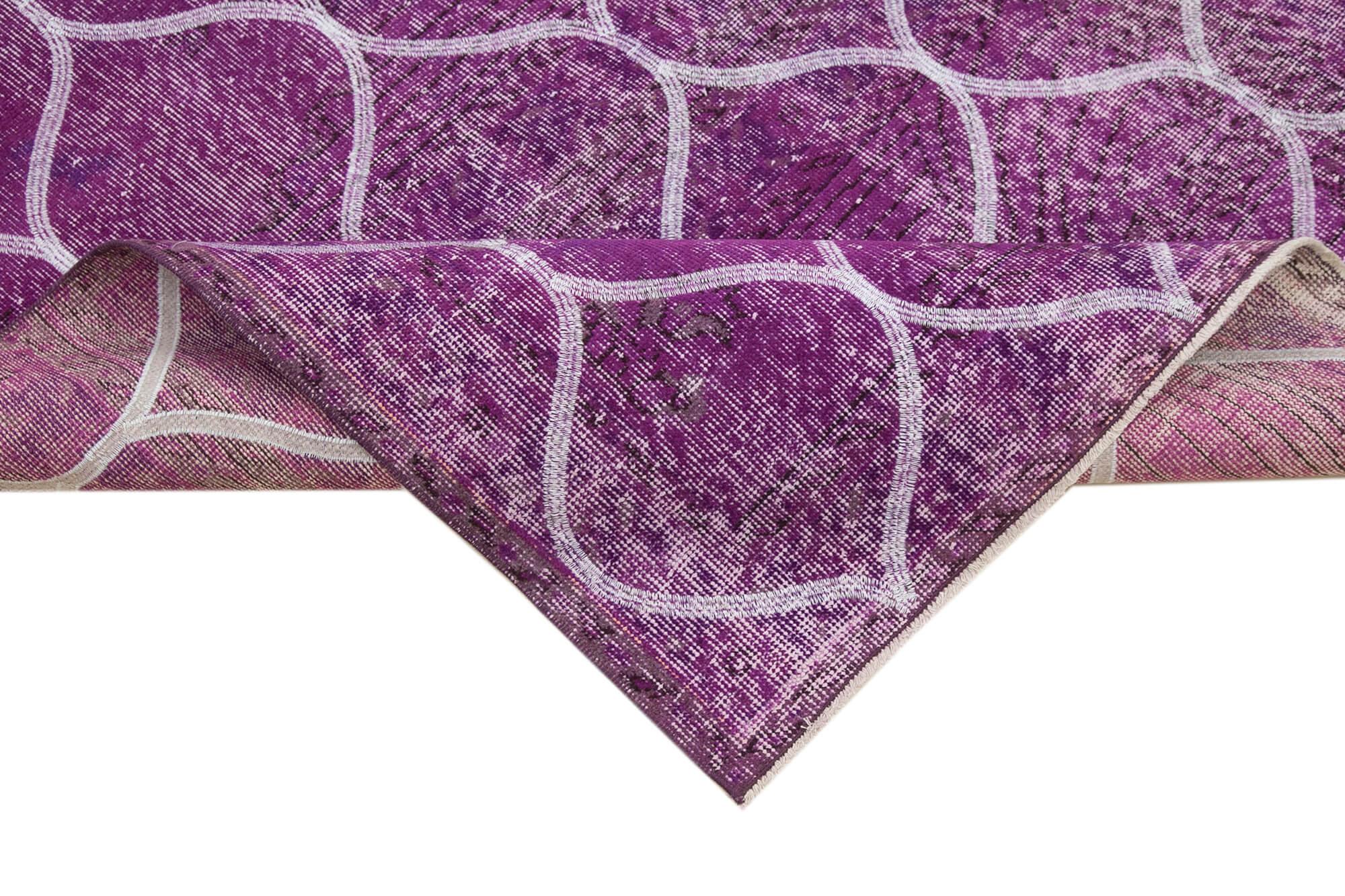 Geometric Carpet Pembe Geometrik Pamuk Yün El Dokuma Halısı 122x360 Agacan
