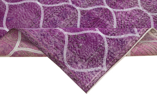 Geometric Carpet Pembe Geometrik Pamuk Yün El Dokuma Halısı 122x360 Agacan