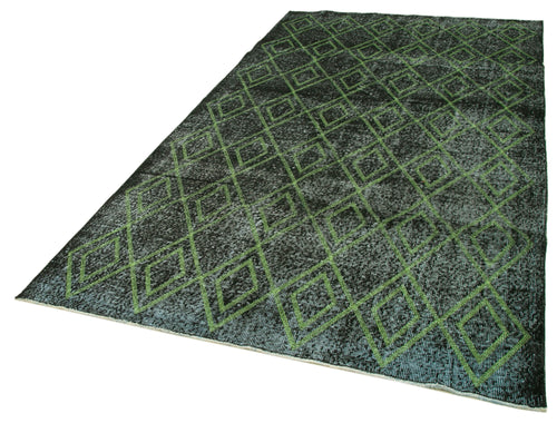 Geometric Carpet Siyah Geometrik Pamuk Yün El Dokuma Halısı 159x287 Agacan