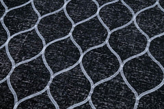 Geometric Carpet Siyah Geometrik Pamuk Yün El Dokuma Halısı 152x342 Agacan