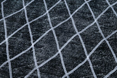 Geometric Carpet Siyah Geometrik Pamuk Yün El Dokuma Halısı 143x395 Agacan