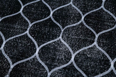 Geometric Carpet Siyah Geometrik Pamuk Yün El Dokuma Halısı 142x360 Agacan