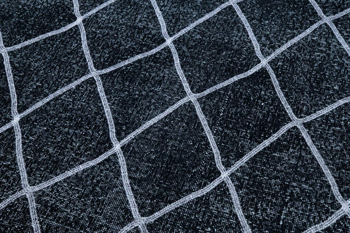 Geometric Carpet Siyah Geometrik Pamuk Yün El Dokuma Halısı 150x416 Agacan