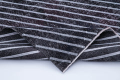 Geometric Carpet Siyah Geometrik Pamuk Yün El Dokuma Halısı 141x370 Agacan