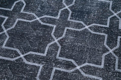 Geometric Carpet Gri Geometrik Pamuk Yün El Dokuma Halısı 137x398 Agacan