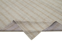 Striped Kilim Mor Çizgili Pamuk Yün El Dokuma Halısı 196x355 Agacan