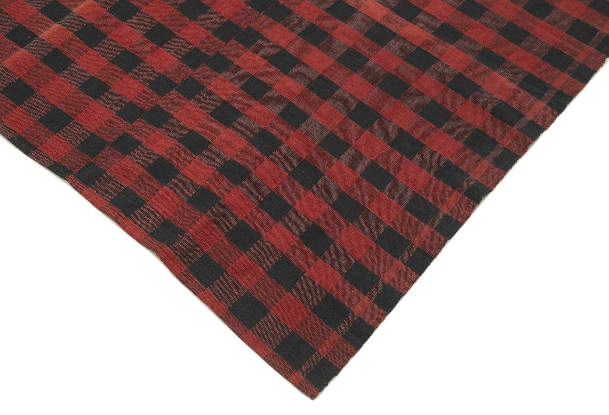 Striped Kilim Kırmızı Çizgili Pamuk Yün El Dokuma Halısı 175x292 Agacan