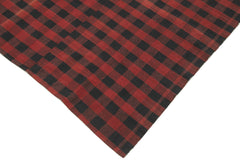 Striped Kilim Kırmızı Çizgili Pamuk Yün El Dokuma Halısı 175x292 Agacan