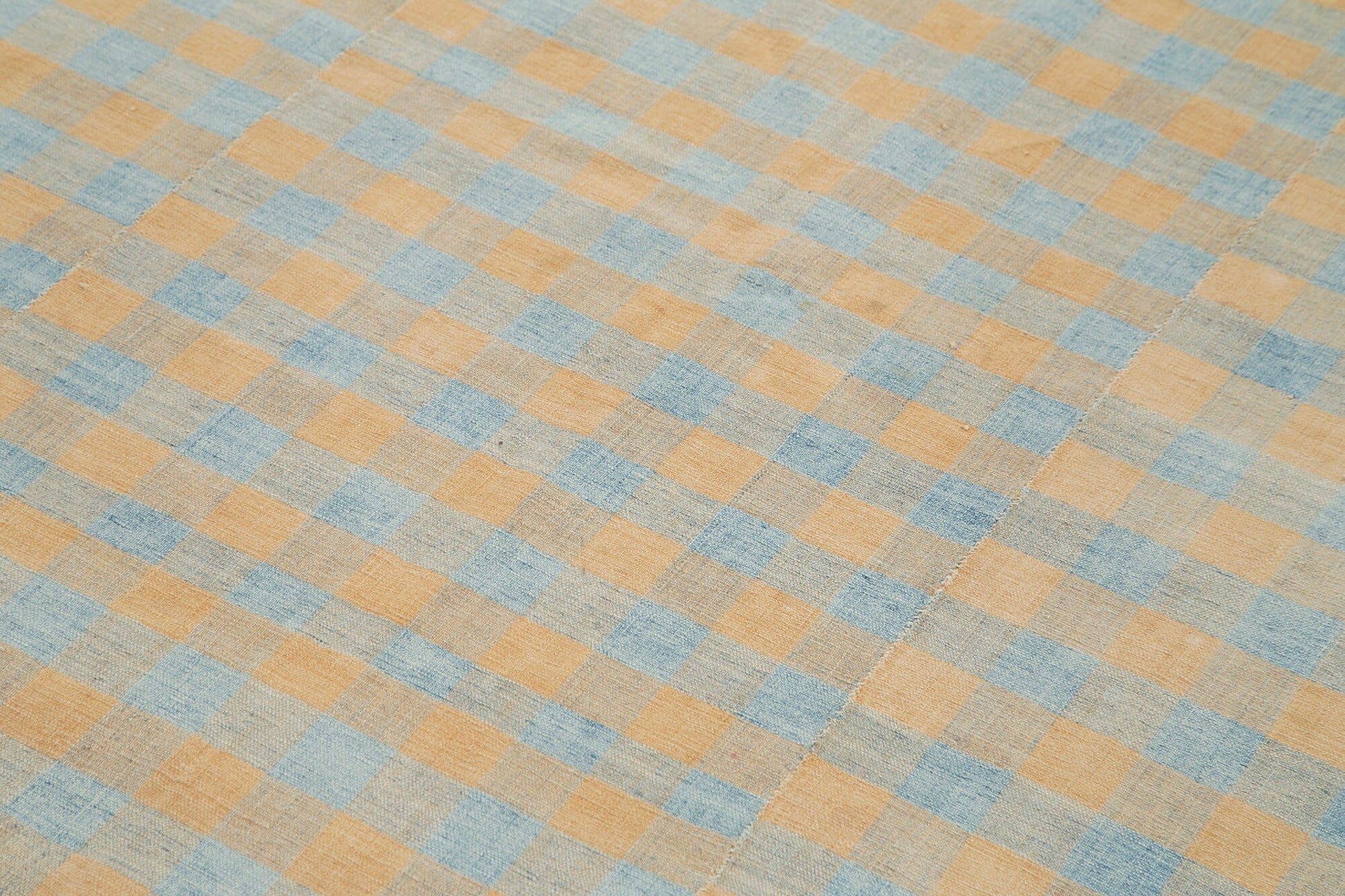 Striped Kilim Turuncu Çizgili Pamuk Yün El Dokuma Halısı 167x270 Agacan