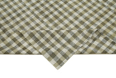 Striped Kilim Bej Çizgili Pamuk Yün El Dokuma Halısı 186x260 Agacan