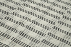 Striped Kilim Bej Çizgili Pamuk Yün El Dokuma Halısı 182x305 Agacan