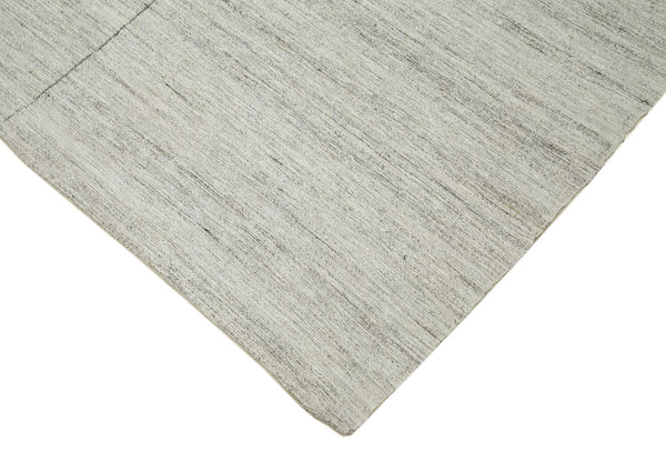 Striped Kilim Bej Çizgili Pamuk Yün El Dokuma Halısı 181x309 Agacan