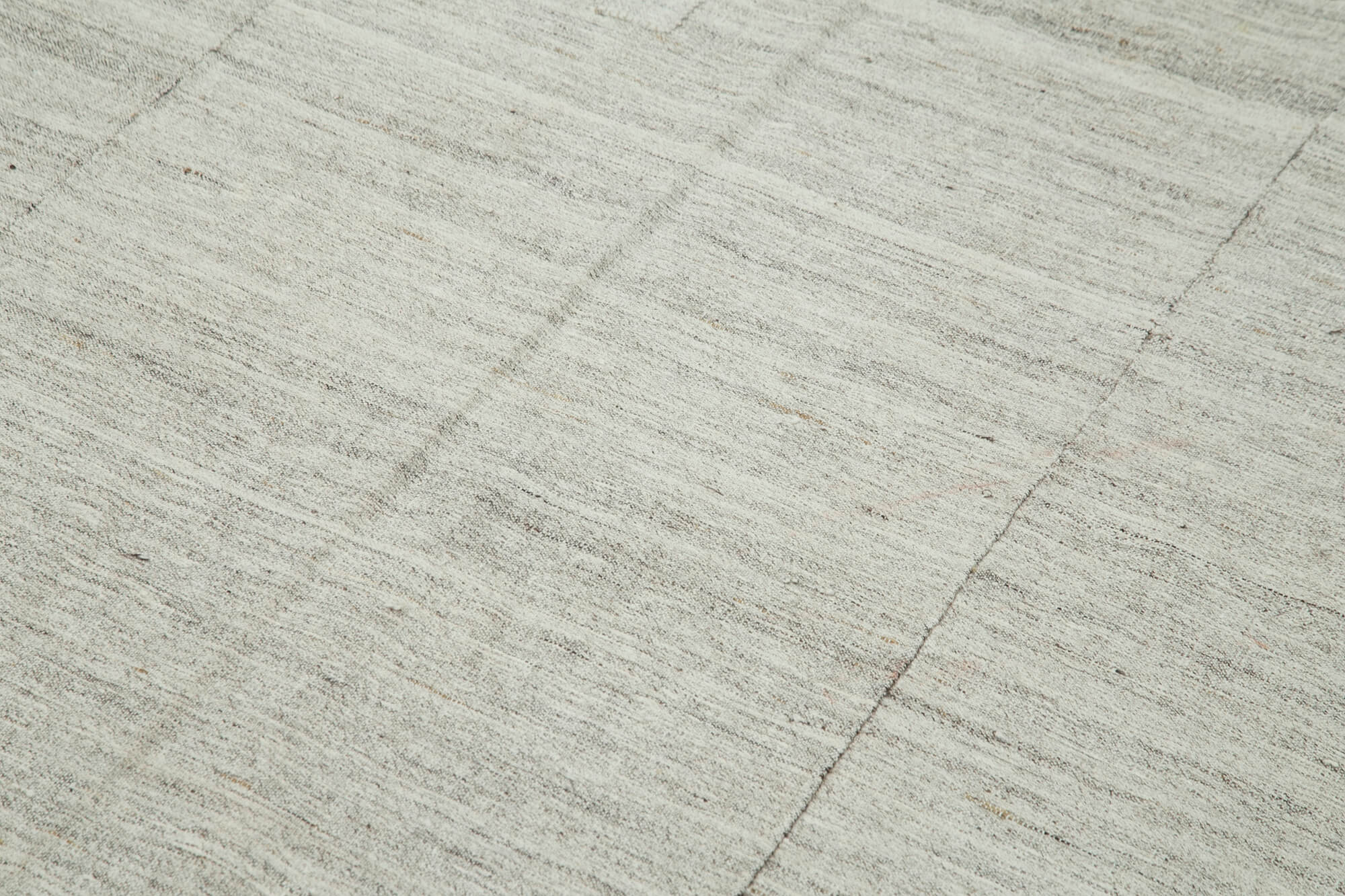 Striped Kilim Bej Çizgili Pamuk Yün El Dokuma Halısı 181x309 Agacan