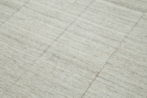 Striped Kilim Bej Çizgili Pamuk Yün El Dokuma Halısı 181x309 Agacan