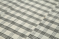 Striped Kilim Bej Çizgili Pamuk Yün El Dokuma Halısı 190x264 Agacan