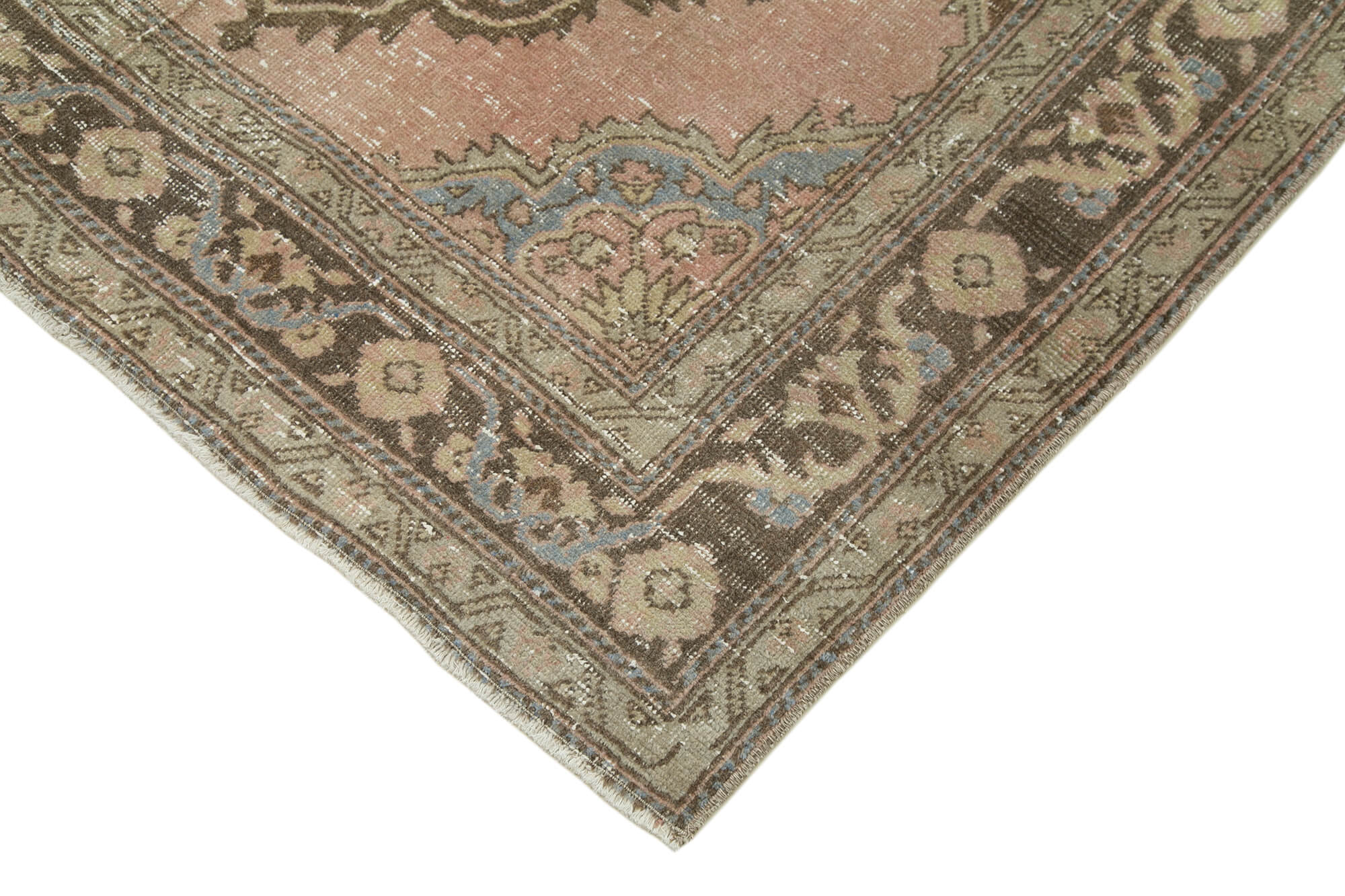 Zile Bej Eskitme Pamuk Yün El Dokuma Halısı 144x374 Agacan