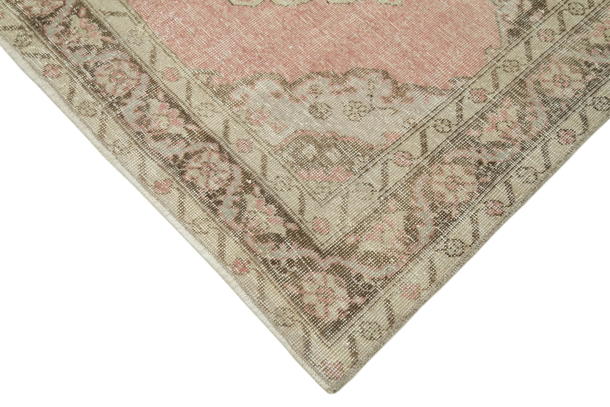 Zile Bej Eskitme Pamuk Yün El Dokuma Halısı 138x384 Agacan