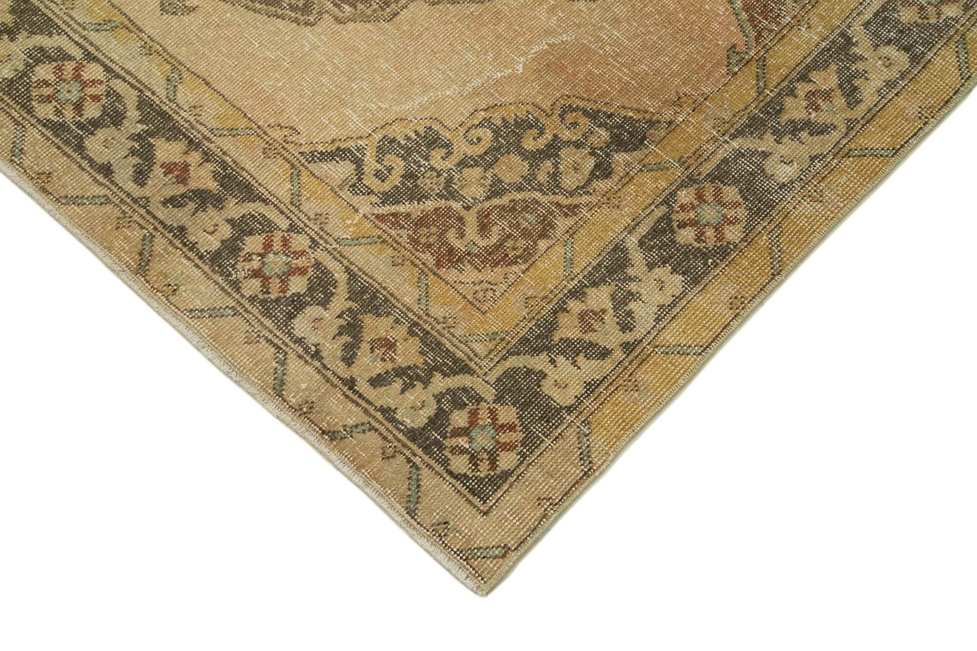 Zile Bej Eskitme Pamuk Yün El Dokuma Halısı 145x390 Agacan