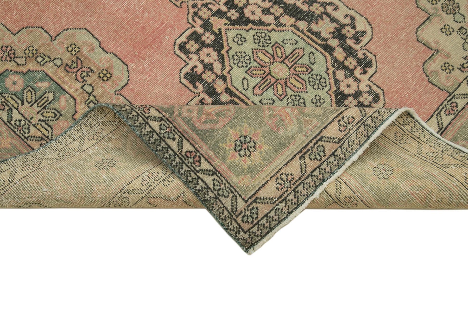 Zile Bej Eskitme Pamuk Yün El Dokuma Halısı 140x385 Agacan