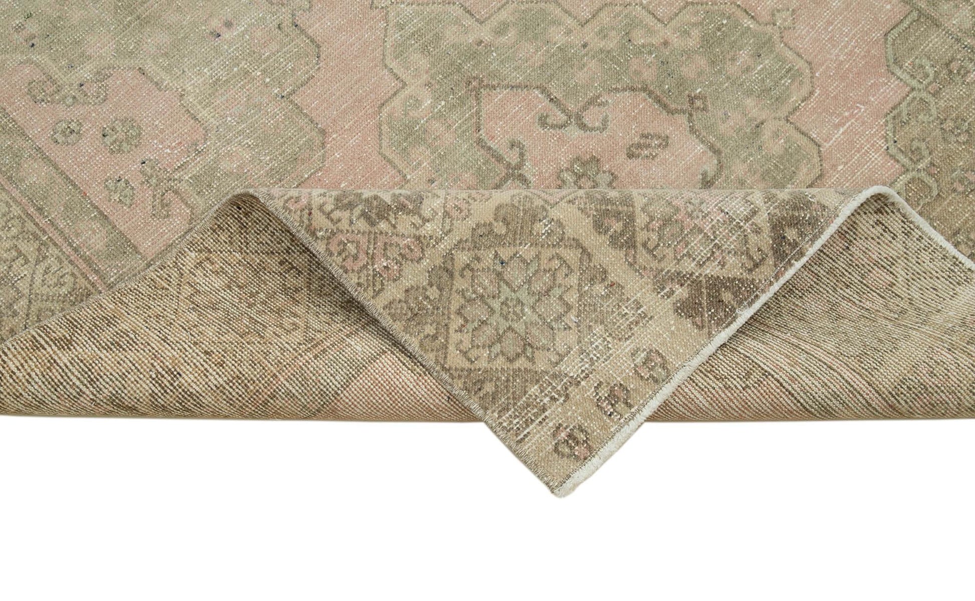 Zile Bej Eskitme Pamuk Yün El Dokuma Halısı 133x382 Agacan