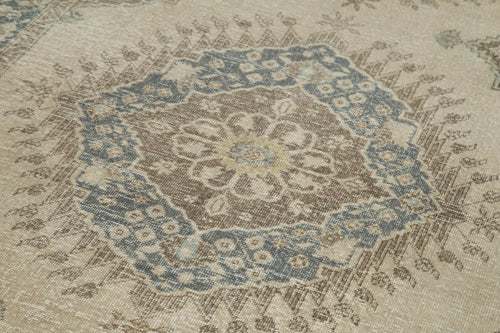 Zile Bej Eskitme Pamuk Yün El Dokuma Halısı 142x378 Agacan