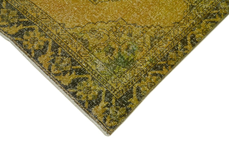 Gelber Orientteppich Vintage Läufer 131x395 cm – im Flur