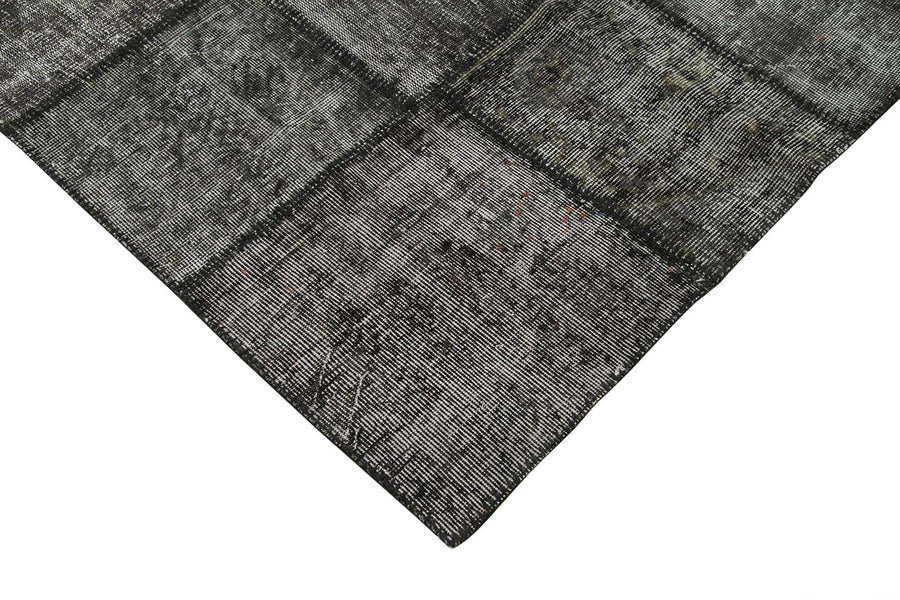 Antrasit Gri Halı 30-50 Yıllık Patchwork Geometrik Desenli 254x356 cm 28872 – Oturma odası kullanımı