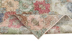 Checkered Kilim Bej Damalı Pamuk Yün El Dokuma Halısı 173x285 Agacan