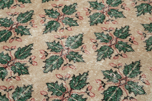 Checkered Kilim Bej Damalı Pamuk Yün El Dokuma Halısı 140x253 Agacan