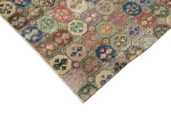 Checkered Kilim Beyaz Damalı Pamuk Yün El Dokuma Halısı 180x287 Agacan