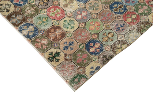 Checkered Kilim Beyaz Damalı Pamuk Yün El Dokuma Halısı 180x287 Agacan