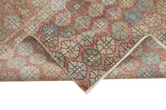 Checkered Kilim Bej Damalı Pamuk Yün El Dokuma Halısı 188x261 Agacan