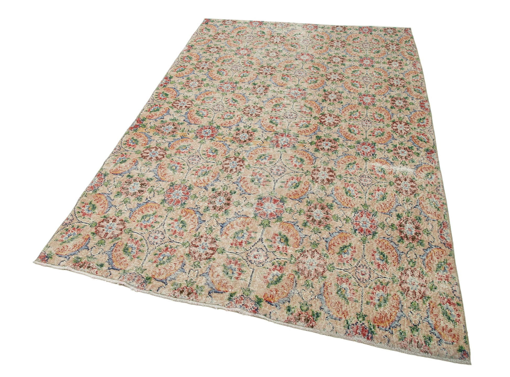 Checkered Kilim Beyaz Damalı Pamuk Yün El Dokuma Halısı 153x247 Agacan