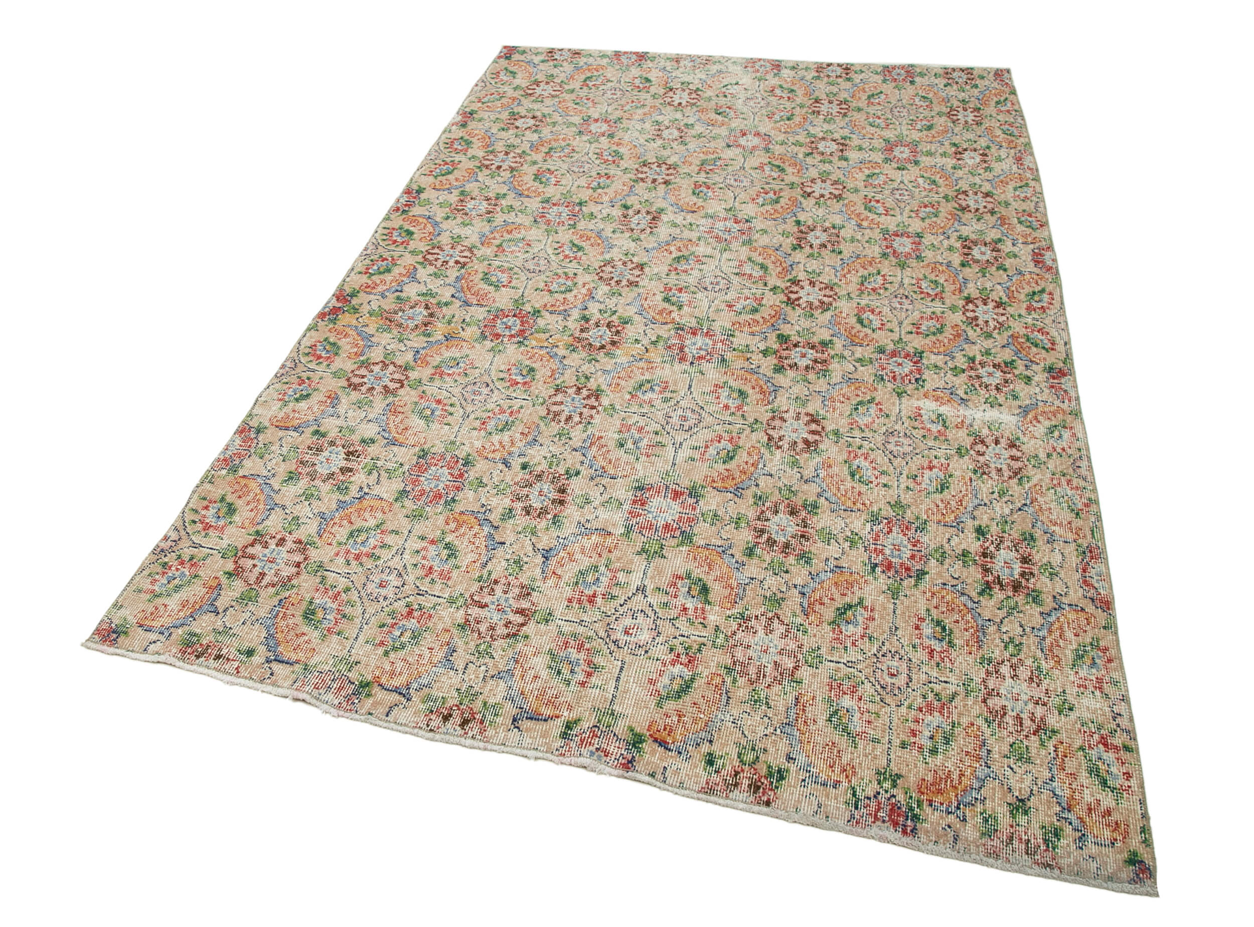 Checkered Kilim Beyaz Damalı Pamuk Yün El Dokuma Halısı 153x247 Agacan