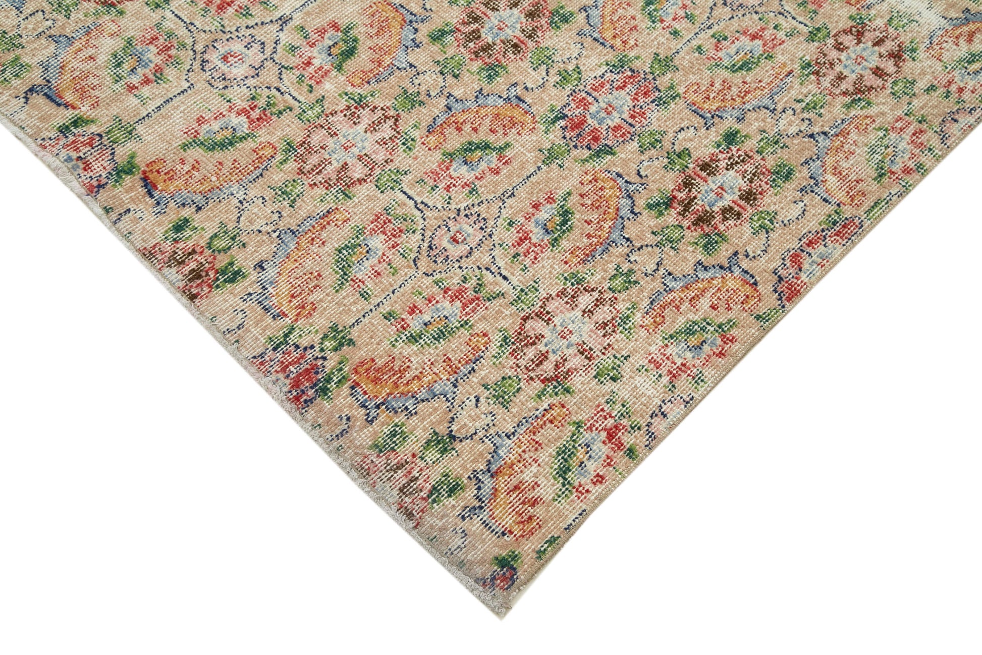 Checkered Kilim Beyaz Damalı Pamuk Yün El Dokuma Halısı 153x247 Agacan