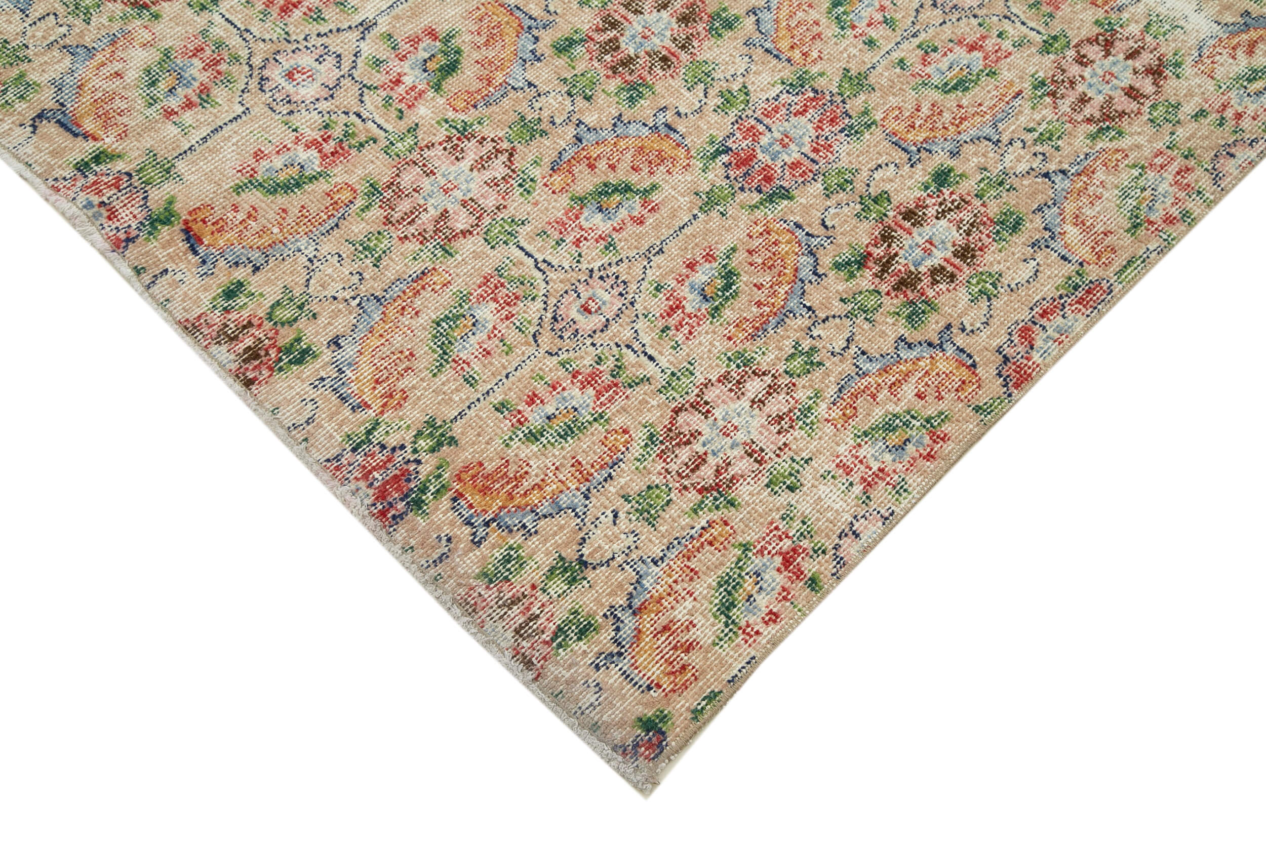 Checkered Kilim Beyaz Damalı Pamuk Yün El Dokuma Halısı 153x247 Agacan