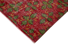 Checkered Kilim Kırmızı Damalı Pamuk Yün El Dokuma Halısı 168x296 Agacan