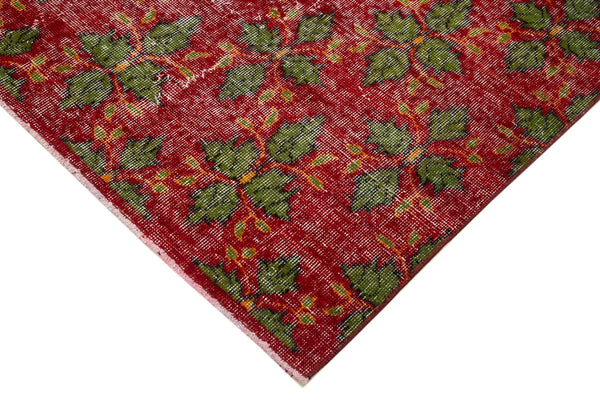 Checkered Kilim Kırmızı Damalı Pamuk Yün El Dokuma Halısı 168x296 Agacan