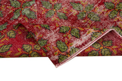 Checkered Kilim Kırmızı Damalı Pamuk Yün El Dokuma Halısı 168x296 Agacan