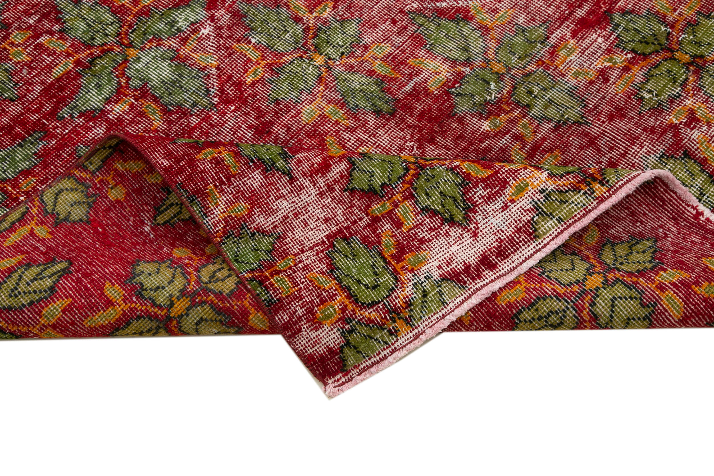 Checkered Kilim Kırmızı Damalı Pamuk Yün El Dokuma Halısı 168x296 Agacan