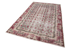 Checkered Kilim Kırmızı Damalı Pamuk Yün El Dokuma Halısı 166x275 Agacan