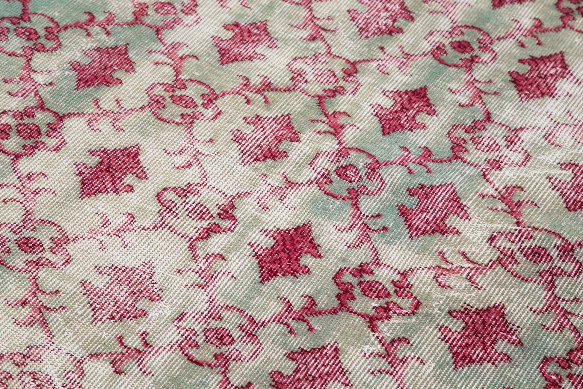 Checkered Kilim Kırmızı Damalı Pamuk Yün El Dokuma Halısı 166x275 Agacan