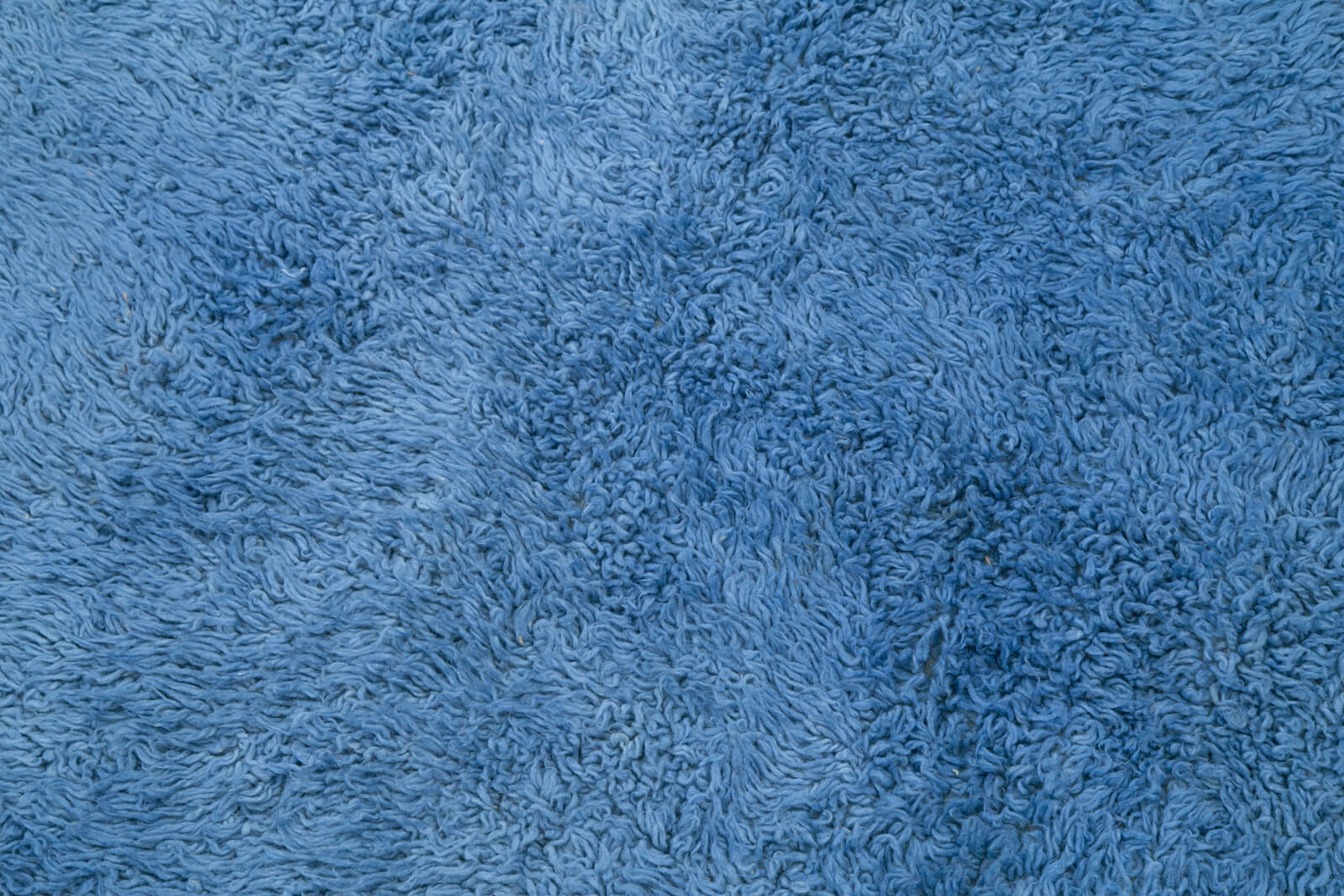 Tulu Mavi Geometrik Pamuk Yün El Dokuma Halısı 140x227 Agacan