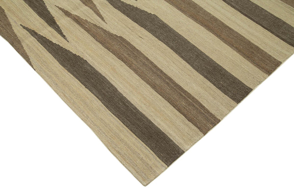 Zollanvari Bej Modern Yün El Dokuma Halısı 176x237 Agacan