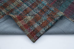 Kırk Yama Gri Patchwork Pamuk Yün El Dokuma Halısı 210x300 Agacan