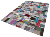 Multi-Color Geometric Flatweave Kilim Rug 200x295 cm (6'7" x 9'8")