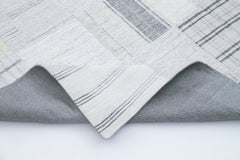 Kırk Yama Bej Patchwork Pamuk Yün El Dokuma Halısı 202x300 Agacan