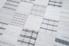 Kırk Yama Bej Patchwork Pamuk Yün El Dokuma Halısı 203x299 Agacan